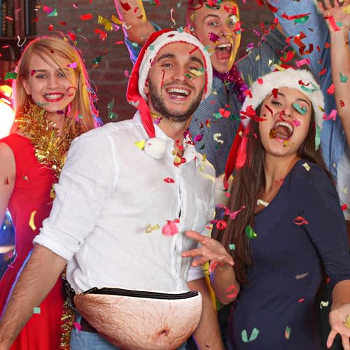 3D Beer Belly Fanny Pack: Funny White Elephant Gift