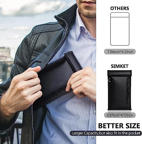 Simket 2-Pack Faraday Bags: Phone & Car Key Blocker