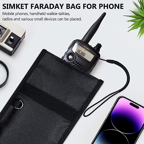 Simket 2-Pack Faraday Bags: Phone & Car Key Blocker