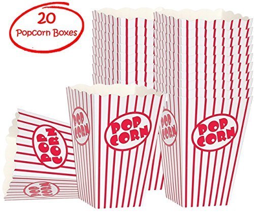 Movie Night Popcorn Boxes - 20 Pack