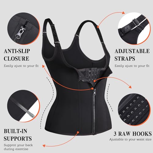 Women's Zipper Waist Trainer, Medium Size