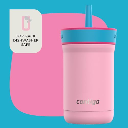 Leighton Kids Spill-Proof Water Bottle, 12oz, Strawberry Cream