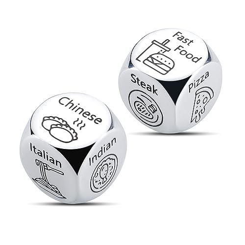 Anniversary Date Night Gifts for Couples - Steel Decision Dice
