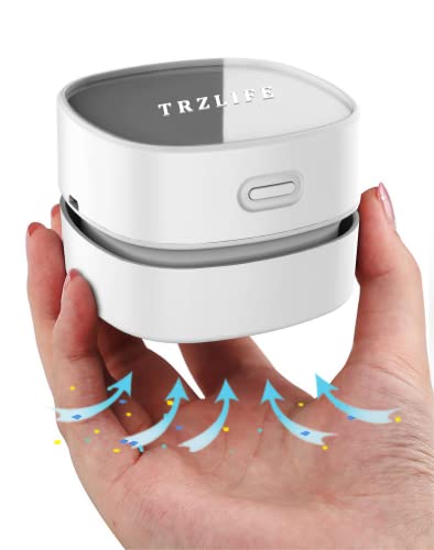 TRZLIFE Upgraded Mini Vacuum Cleaner - Powerful Desktop Cleaner