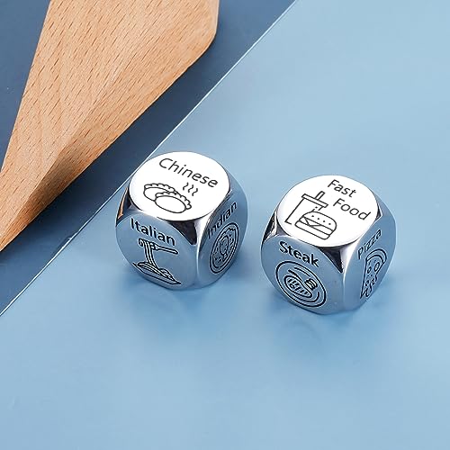Anniversary Date Night Gifts for Couples - Steel Decision Dice