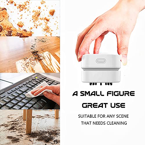 TRZLIFE Upgraded Mini Vacuum Cleaner - Powerful Desktop Cleaner