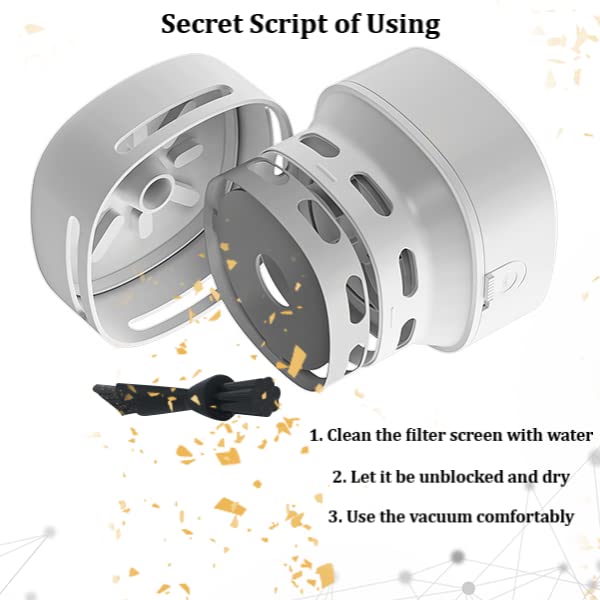 TRZLIFE Upgraded Mini Vacuum Cleaner - Powerful Desktop Cleaner