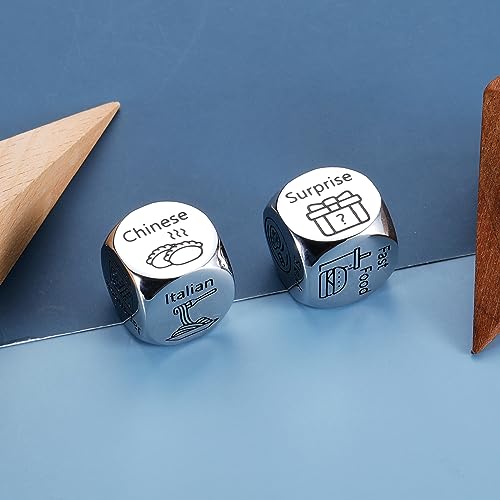 Anniversary Date Night Gifts for Couples - Steel Decision Dice