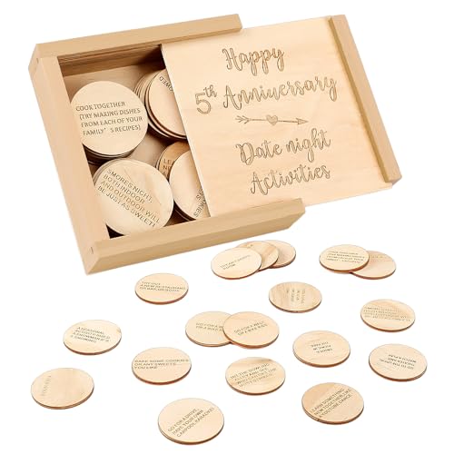 5th Anniversary Wood Gift for Couples, Valentine's Day