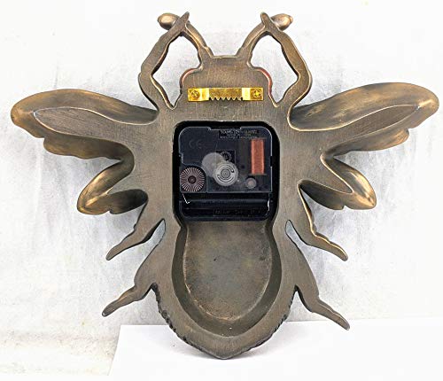Steampunk Bee Clock Antique Bronze Finish Wall Decor