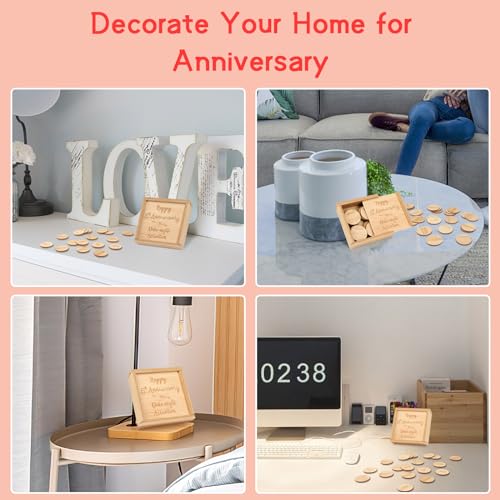 5th Anniversary Wood Gift for Couples, Valentine's Day