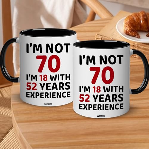 70th Birthday Coffee Mug for Him and Her