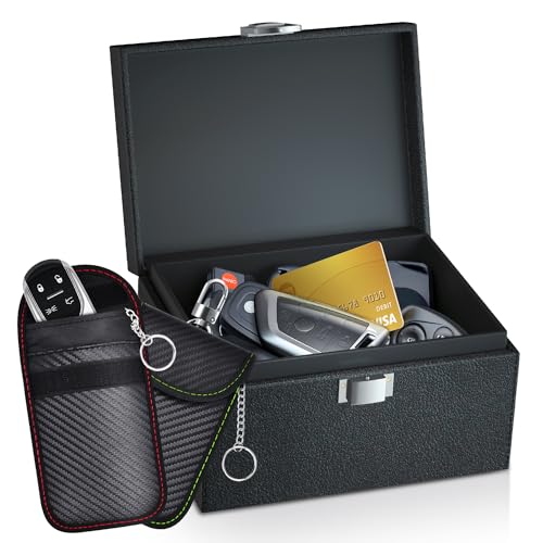 Faraday Key Fob Protector with Signal Blocking Bags