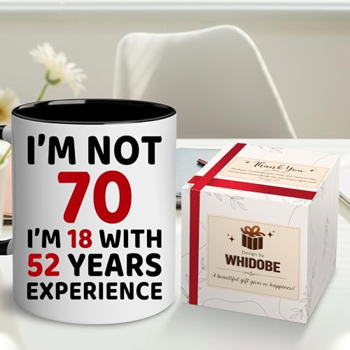 70th Birthday Coffee Mug for Him and Her