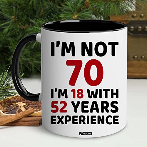 70th Birthday Coffee Mug for Him and Her