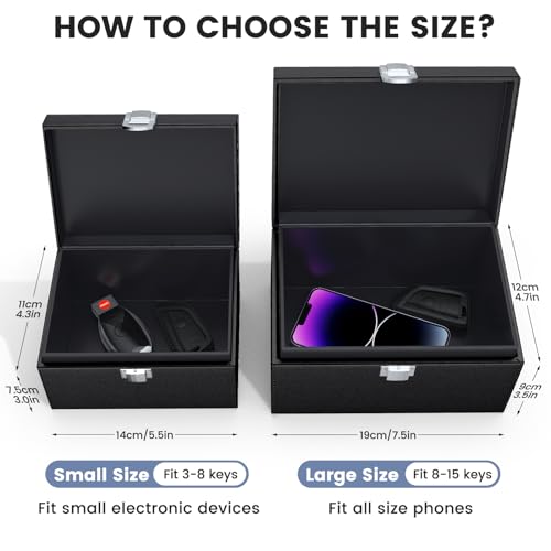 Faraday Key Fob Protector with Signal Blocking Bags