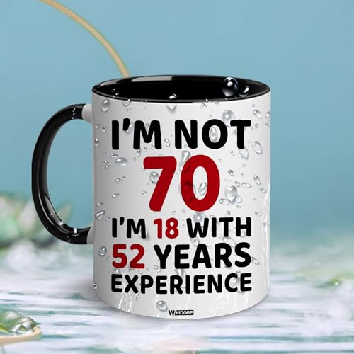 70th Birthday Coffee Mug for Him and Her