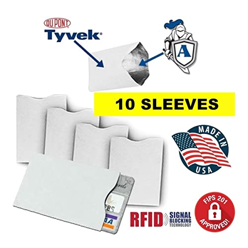 10x RFID Blocking Sleeves for Wallet/Purse: Protect Your Cards