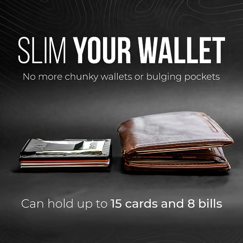 Minimalist Wallet for Men - RFID Carbon Fiber Credit Card Holder