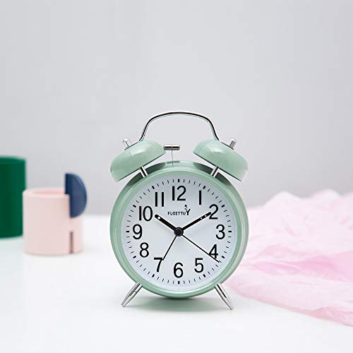 Twin Bell Alarm Clock with Loud Alarm & Backlight