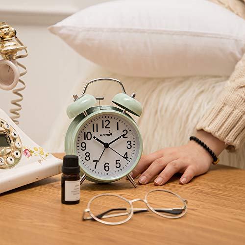 Twin Bell Alarm Clock with Loud Alarm & Backlight