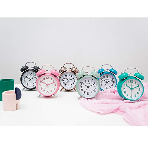 Twin Bell Alarm Clock with Loud Alarm & Backlight