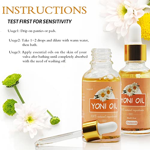 Organic Yoni Oil - PH Balance, Eliminates Odor