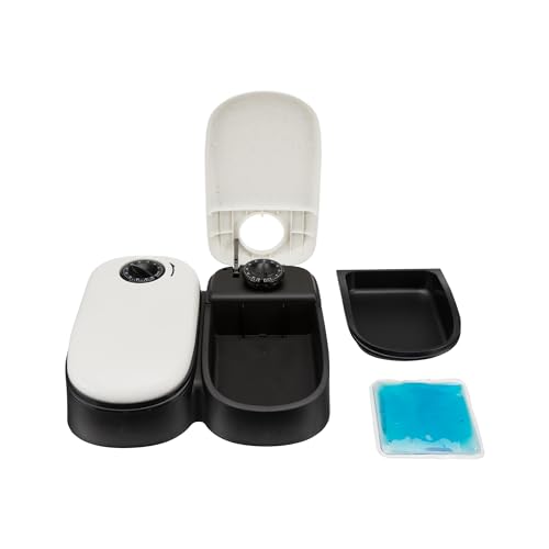 TRIXIE TX2 Automatic Food Dispenser, Dual Compartments