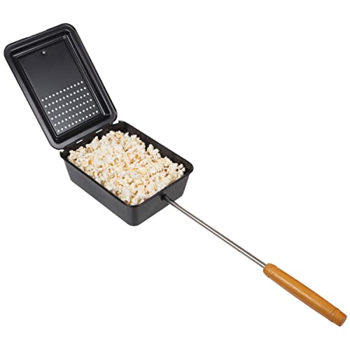 Classic Campfire Popcorn Maker - Extended Handle, Nonstick Finish