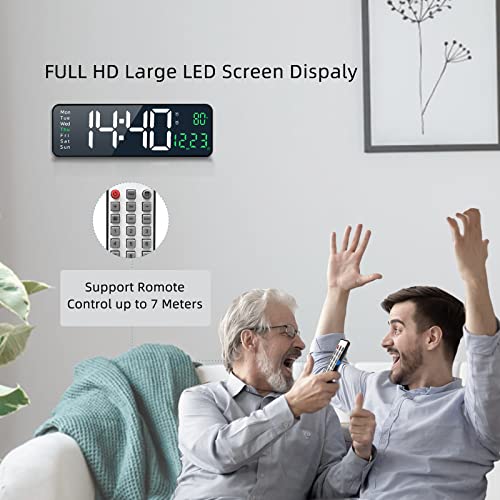 16.2 Inch Large Digital Wall Clock with Remote Control