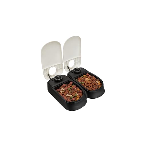 TRIXIE TX2 Automatic Food Dispenser, Dual Compartments