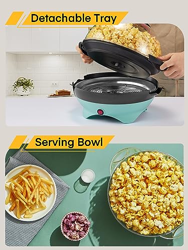 Large 6 Quart Popcorn Machine & Serving Bowl
