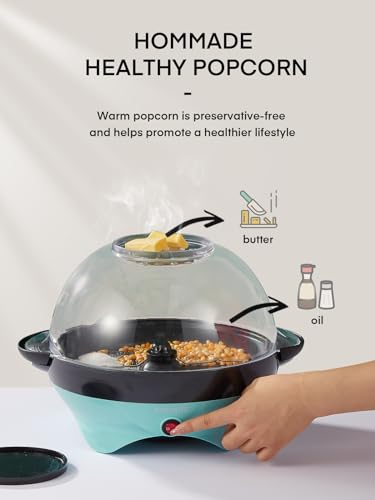 Large 6 Quart Popcorn Machine & Serving Bowl