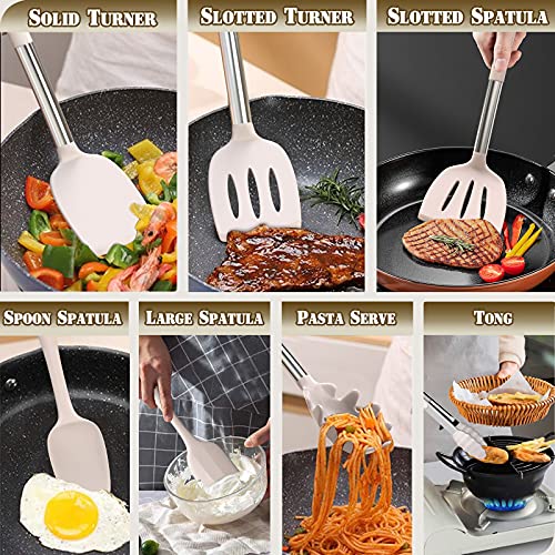 Ultimate Silicone Utensil Set for Kitchen Cooking - 43pcs
