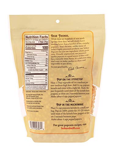Bob's Yellow Popcorn, 30 Oz