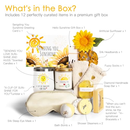 Sunflower Gift Box for Women: Thinking of You