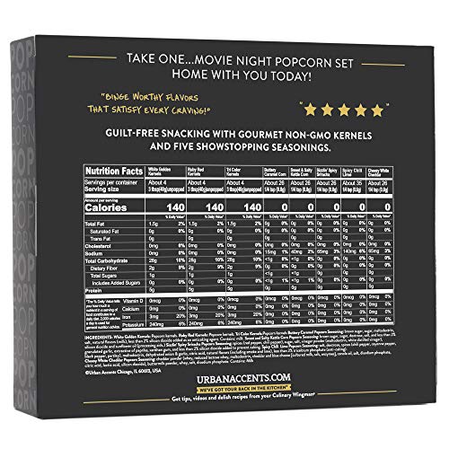 Variety Pack: Movie Night Popcorn Kernels & Seasoning