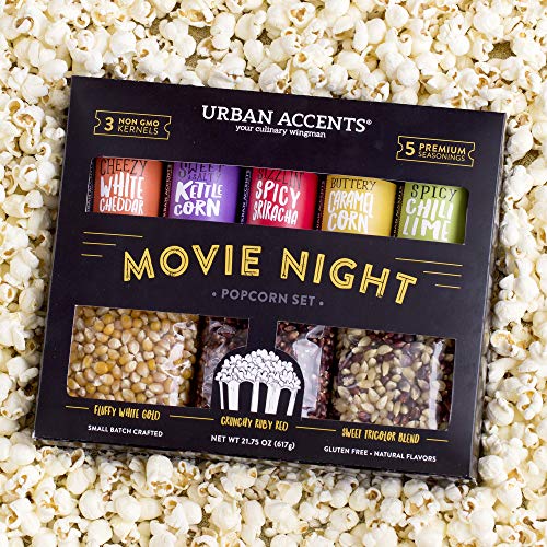 Variety Pack: Movie Night Popcorn Kernels & Seasoning