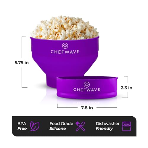 Foldable Popcorn Popper, Microwave Popcorn Maker