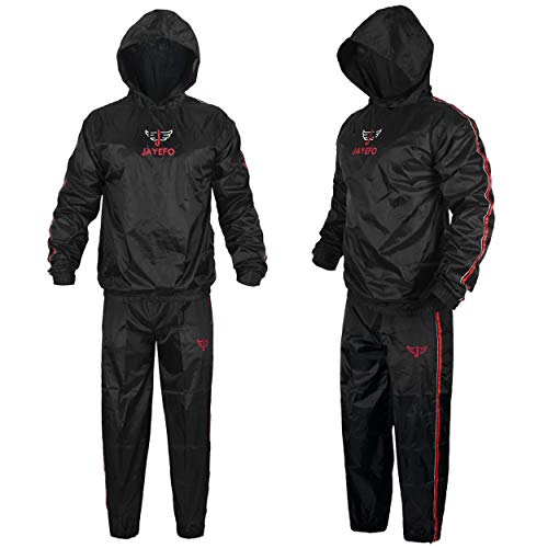 Unisex Sauna Sweat Suit with Hood for Fitness