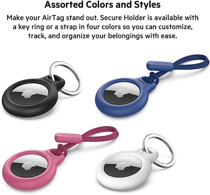 Belkin AirTag Holder Case - Durable, Scratch-Resistant - 2-Pack