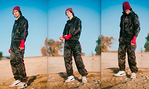 Unisex Sauna Sweat Suit with Hood for Fitness