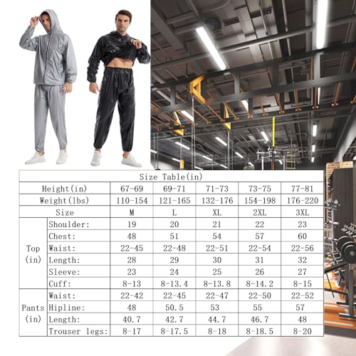 DawnBreak Sauna Sweat Suit for Women/Men - Black