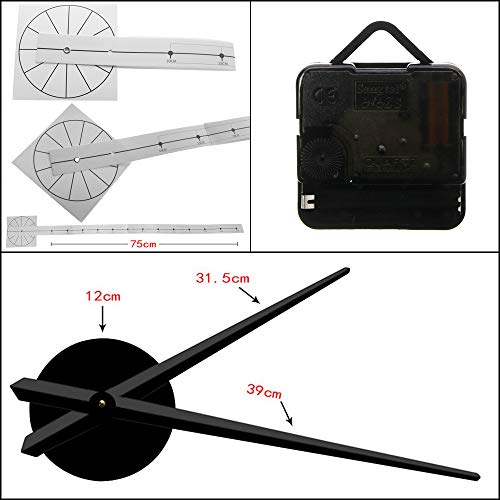 Geeky Days DIY Dentist Wall Clock Art - Black