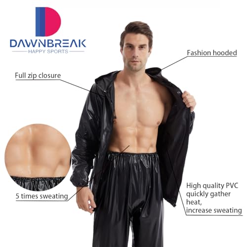 DawnBreak Sauna Sweat Suit for Women/Men - Black