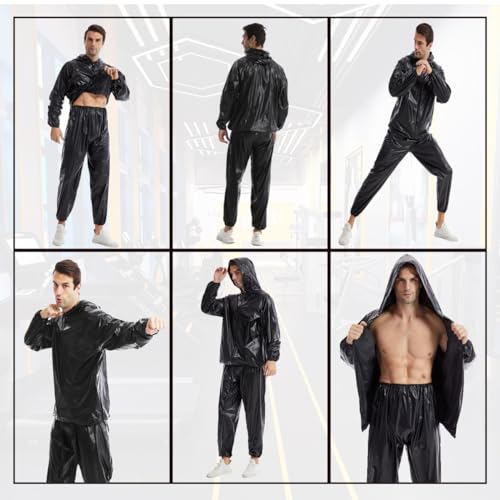 DawnBreak Sauna Sweat Suit for Women/Men - Black