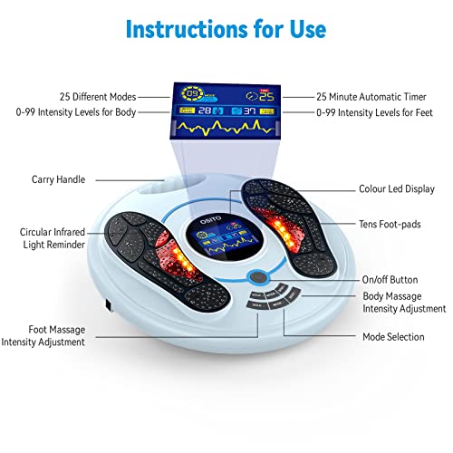EMS Foot Massager with TENS Therapy
