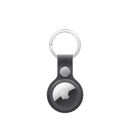 Black FineWoven Key Ring for Apple AirTag