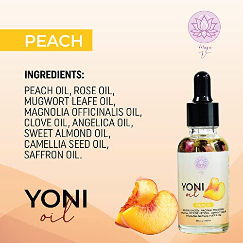 Organic Magic V Yoni Oil: Peach Scented Feminine Moisturizer