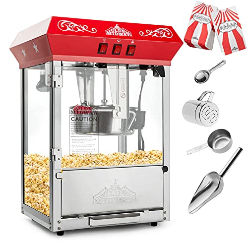 Midway Popcorn Machine Maker - Red